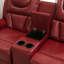Fauteuil inclinable manuel 3 pièces avec console centrale et bande lumineuse DEL Medardus-1827107168