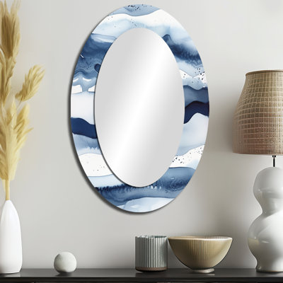 Abstrait abstrait bleu classique vagues bleues III