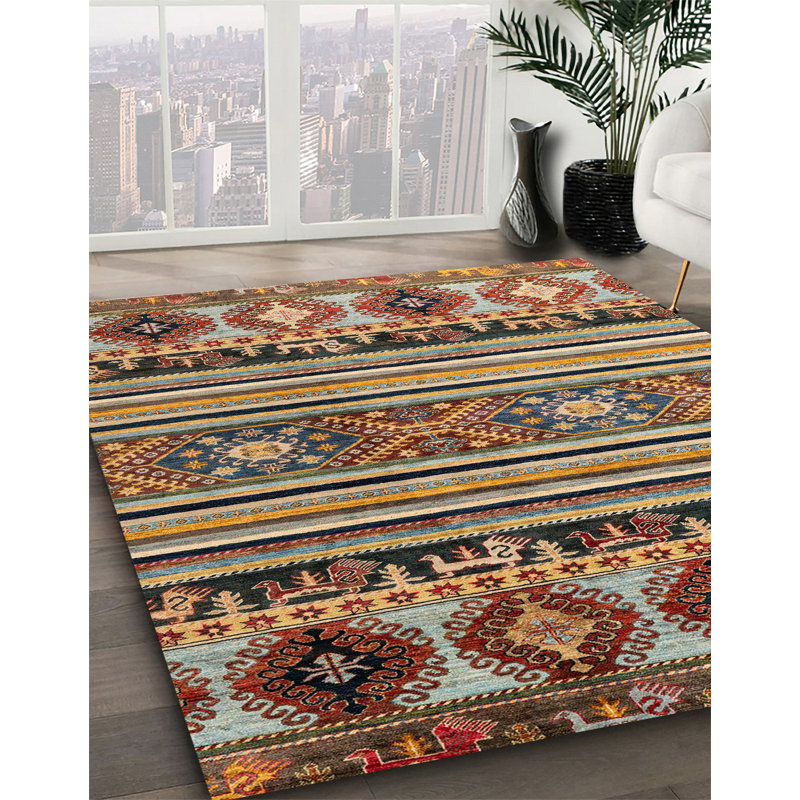 Southwestern Indoor Rug, Square 5'