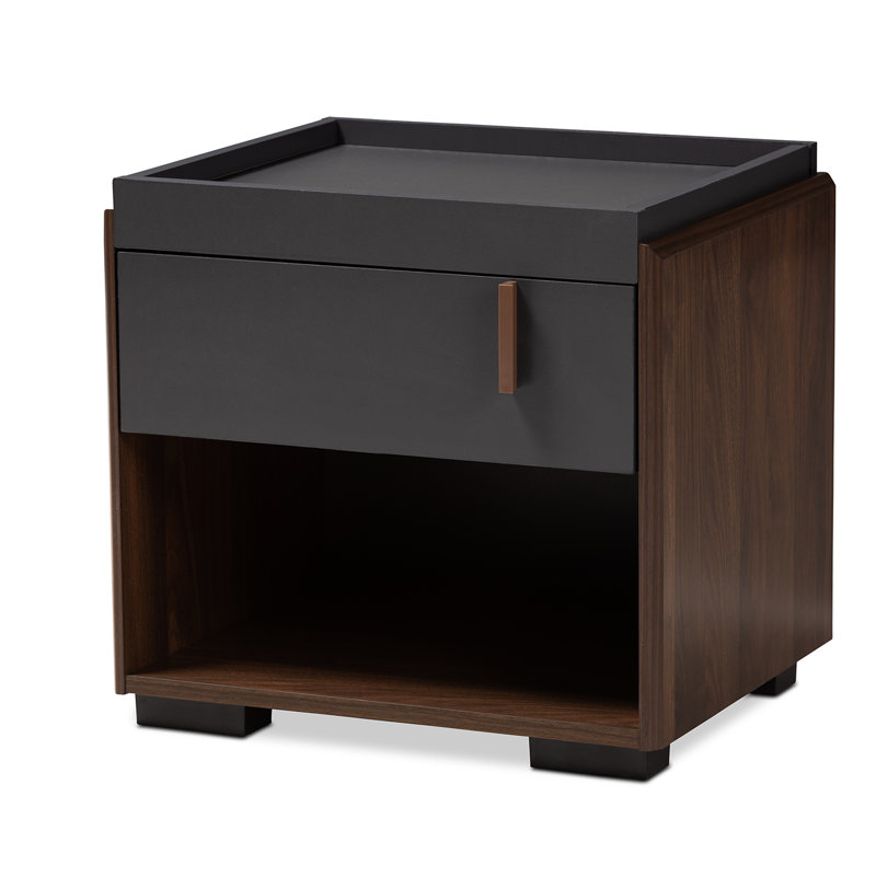 48cm W Manufactured Wood Bedside Table
