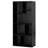 Black Bookcase Set of 3, 15-Cube Simple Black Bookcase, Small Storage Cabinet with Open Shelves-87732058
