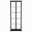 Vitrine noire à 4 tablettes