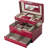 CHERI BLISS  JEWELRY CASE JC-100, RED