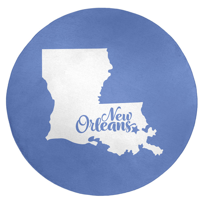 Tapis en poly-chenille louisiana new orléans