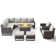 Ingvald 8- Person Outdoor PE Wicker Patio Conversation Set with Fire Pit, Ottomans and Cushions