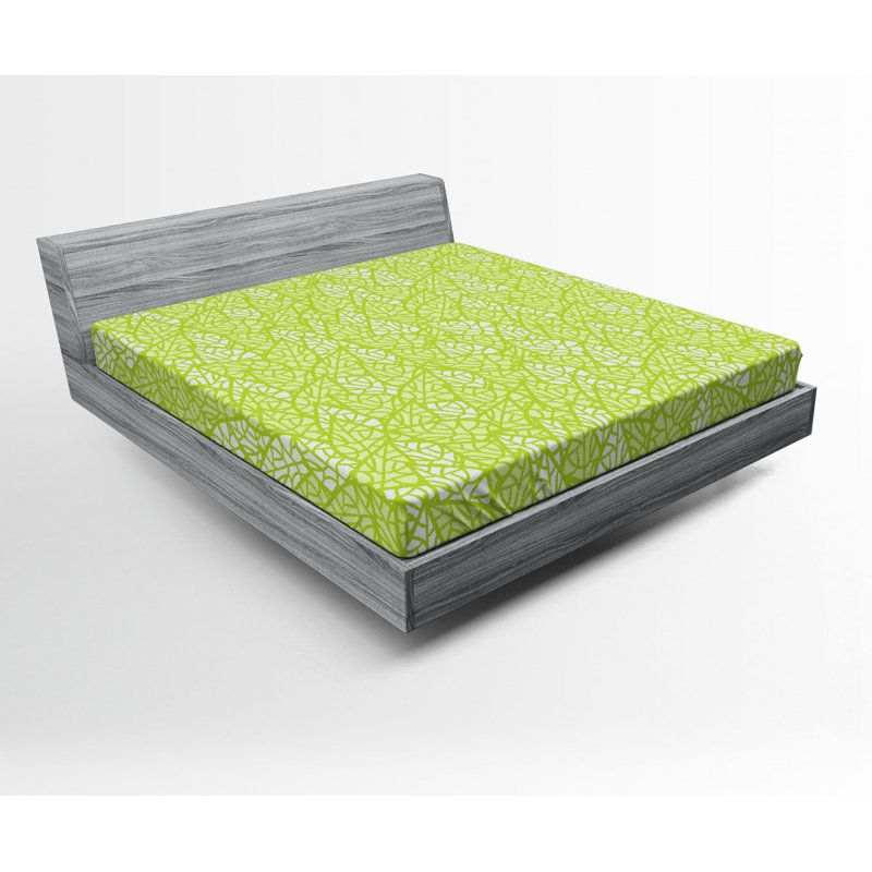 Microfiber Floral Fitted Sheet, Queen Fitted Sheet