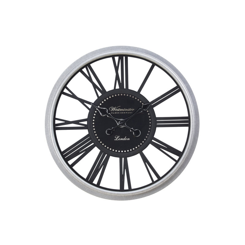 Horloge murale ronde, Noir / blanc