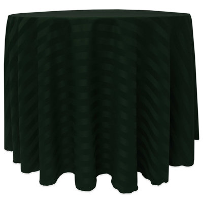 Latitude Run® Satin-Stripe Tablecloth Round