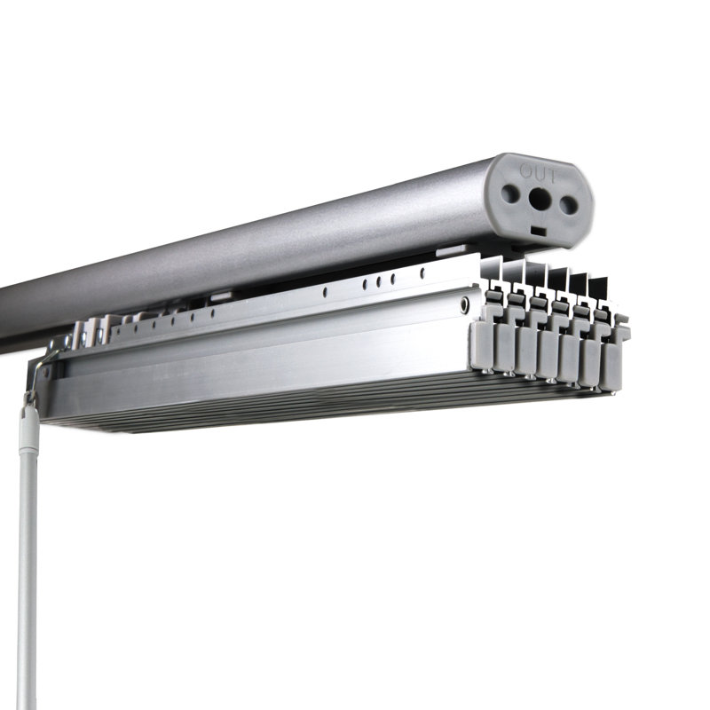 Nile 7-Panel Single Rail Panel Track Extendable 58"-98"W x 91.4"H, Panel width 15.75"