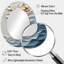 Miroir décoratif blanc et bleu Coastal Mosaic III - Coastal-1956559693
