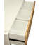 Banc rectangulaire avec 3 tiroirs, banc de vestibule
