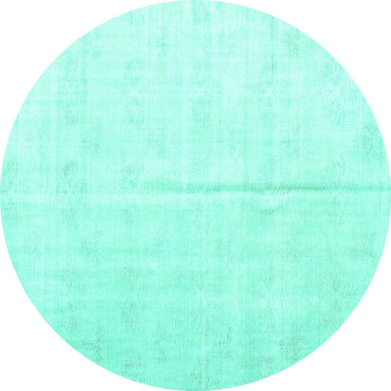 Tapis uni en laine / polyester de couleur unie fabriqué à la machine, Rond 4 pi