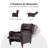 Beecher Lima Genuine Leather Manual Push Back Recliners-1607806245