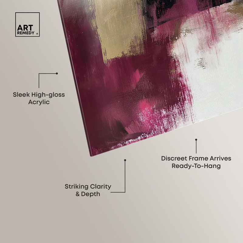 Décoration murale élégante Golden Dusk I par Art Remedy, prête à être accrochée, H 12 po x l 12 po