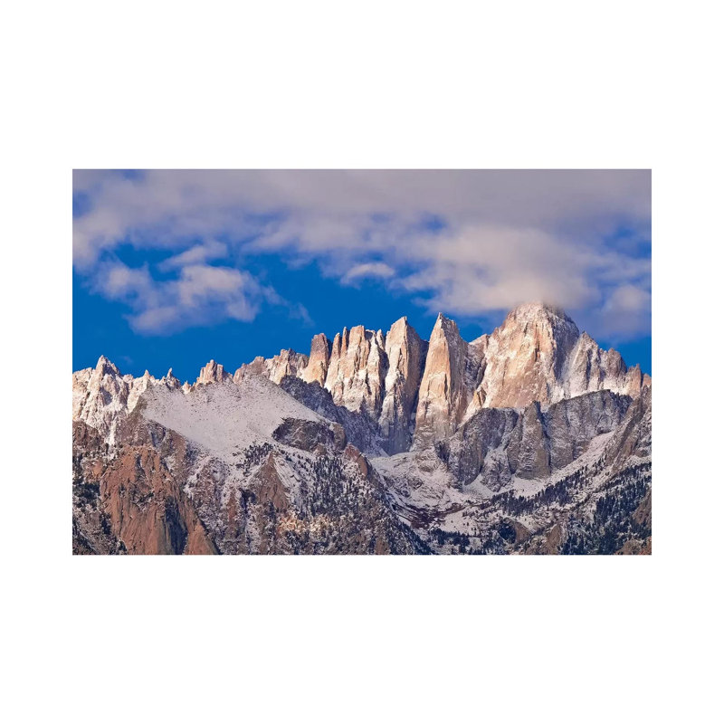Dawn Light On Mount Whitney As Seen From The Alabama Hills II, Sequoia National Park, California, USA by Russ Bishop - Wrapped Canvas Gallery-Wrapped Canvas Giclée