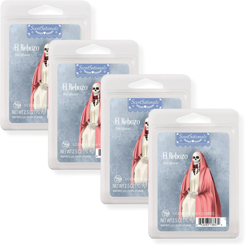 El Rebozo Day of The Dead Scented Wax Melts 4-Pack