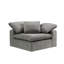 Canapé modulaire en lin avec repose-pieds Naveen