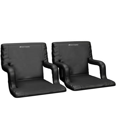 Latitude Run® Jaisigh Benches Portable Reclining Stadium Seats, Stadium  Chair with Padded Cushion and Armrest Support, Stadium Seats for Bleachers  with Back Support & Reviews