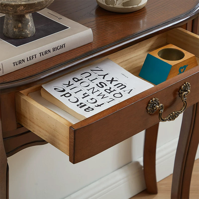 Console Retro, 23.62, Brun noyer