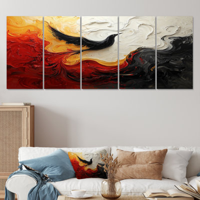 Encre monochrome Echo II - art mural fauvisme - décoration murale moderne