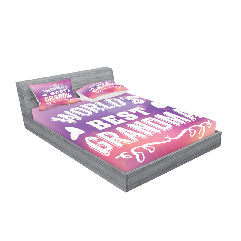 Ensemble de draps pour lit double avec 4 taies d'o