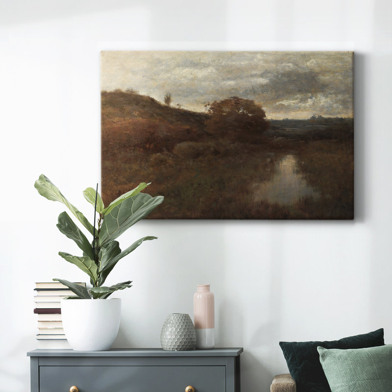 Paysage rétro - DCXIX, H 33 po x l 49 po x P 1,5 po, Toile tendue