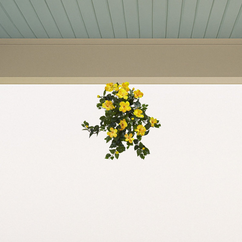 Hibiscus Hanging Artificial Plant