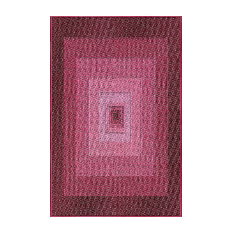 Tapis de zone marron à motifs, Rectangle 5 pi x 7 pi