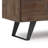 Lowry 63"W Solid Acacia Wood Industrial TV Stand for TVs up to 70" with 2 Cabinets and Open Shelf-661470060