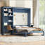 Grand lit escamotable avec bureau et armoire de rangement-133524214
