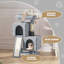 Arbre à chat 34 po compact avec rampe, boule pendante et perchoir, idéal pour les petits espaces et les chats d'intérieur-418942486