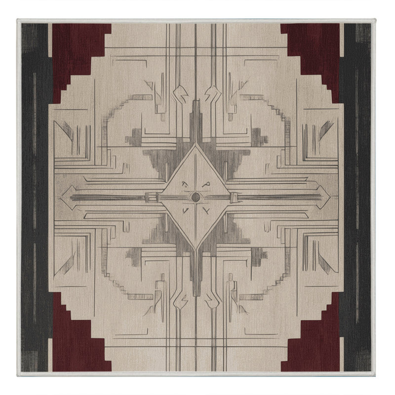Noble Crest Rug, Square 4'
