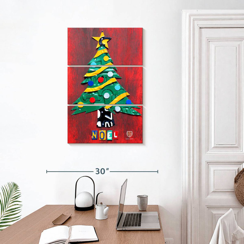 Plaque pour arbre de Noël Lelend Noel, H 32 po x l 20 po