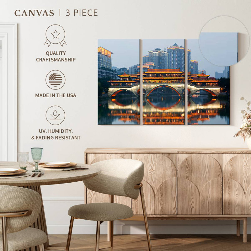 Anshun Bridge Reflection I, 36" H x 57" W