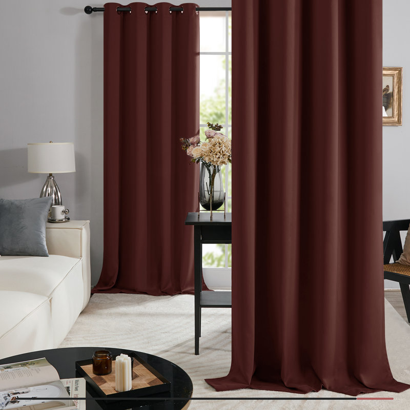 Paire de rideaux occultant avec œillets Deconovo, L 52 po x L 63 po, Vert