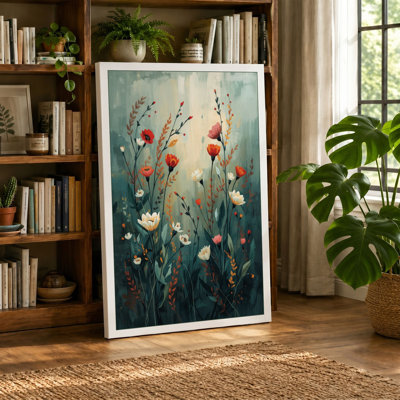 Wildflower Study Botanical - Wrapped Canvas