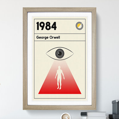 Book Cover 1984 George Orwell - Picture Frame Graphic Art on MDF