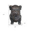 Statue d'extérieur 16 po Bulldog Bronze