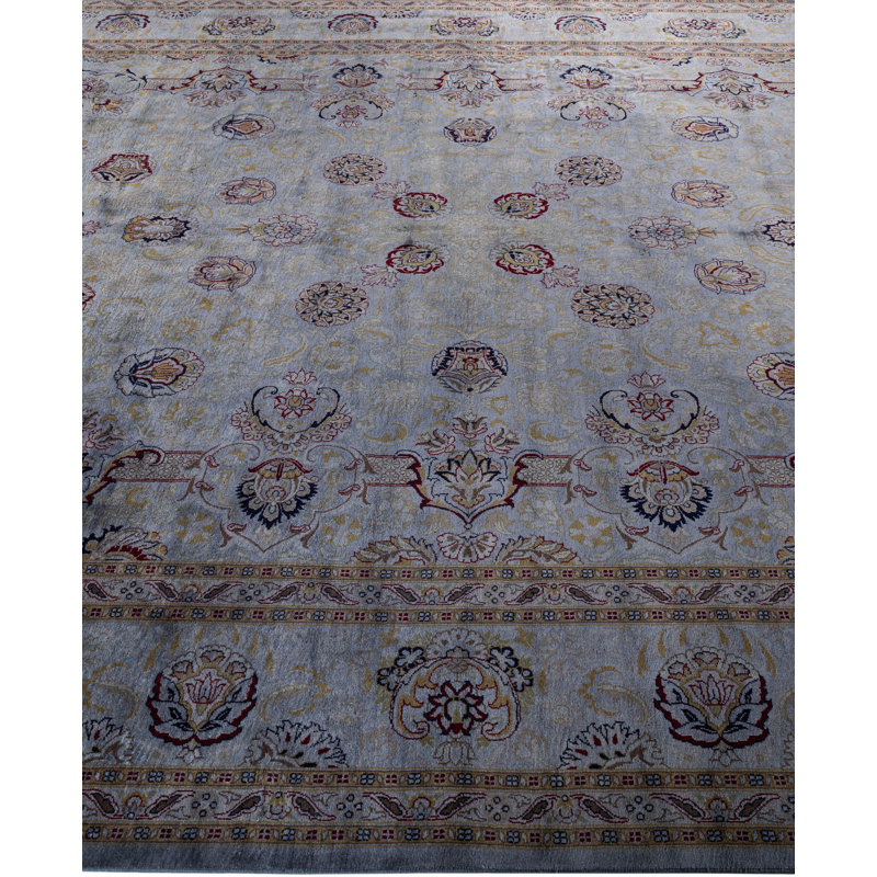 Overdyed One-of-a-Kind 9' 1" X 12' 1" Hand Knotted Area Rug