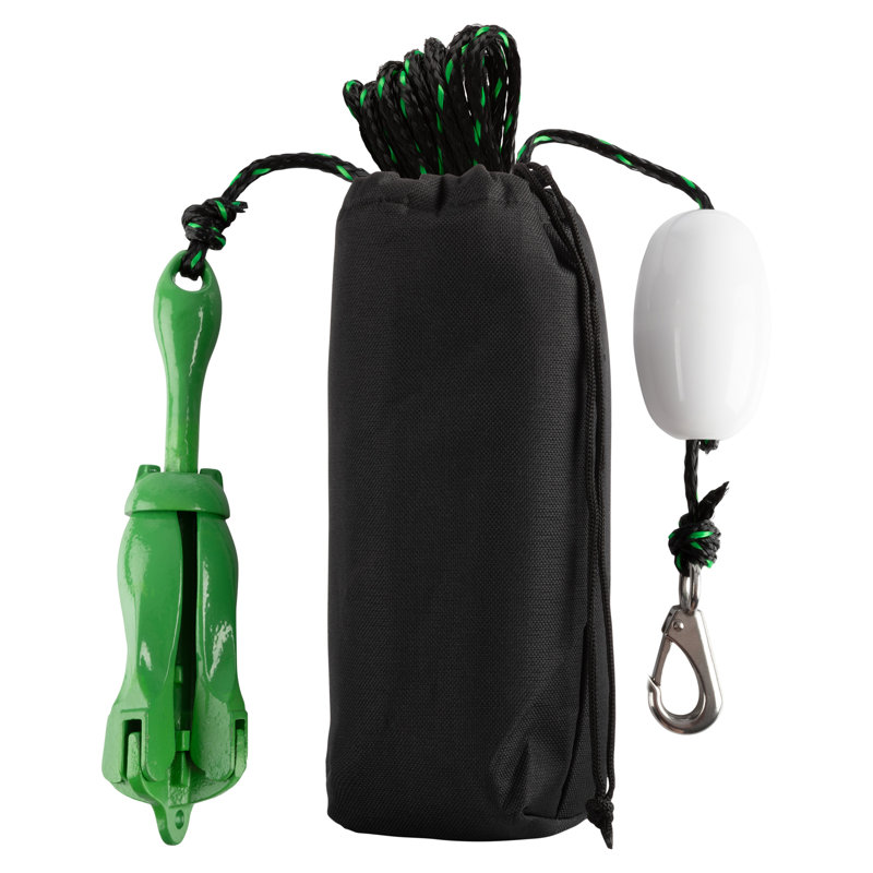 Ancrage de kayak Rad Sportz - ancre pliante pour planche à pagaie, SUP, canot, motomarine ou pêche - Ensemble d'ancre de jet ski avec corde de 40 pieds de qualité marine - Accessoires de jetski et de kayak