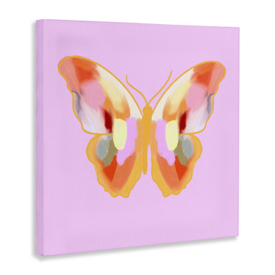 Toile aux ailes de papillon peintes de couleurs vives, design par Ashley Singleton