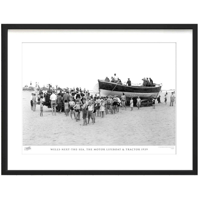 Wells-Next-the-Sea, The Motor Lifeboat & Tractor 1939 by Francis Frith - Single Picture Frame Print