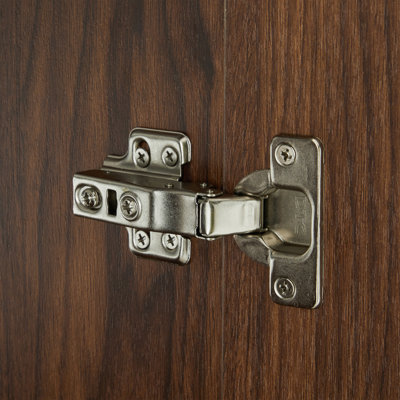 Meuble-lavabo autoportant en chêne fumé GALAN 48F