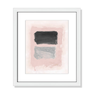 Pink, Black and Silver Shimmer I Print