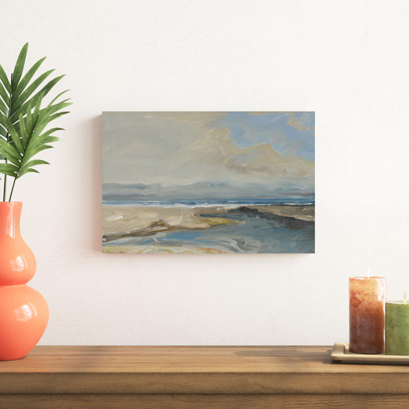 Lincoln Beach - peinture sur toile tendue, H 12 po x l 18 po x P 1,25 po