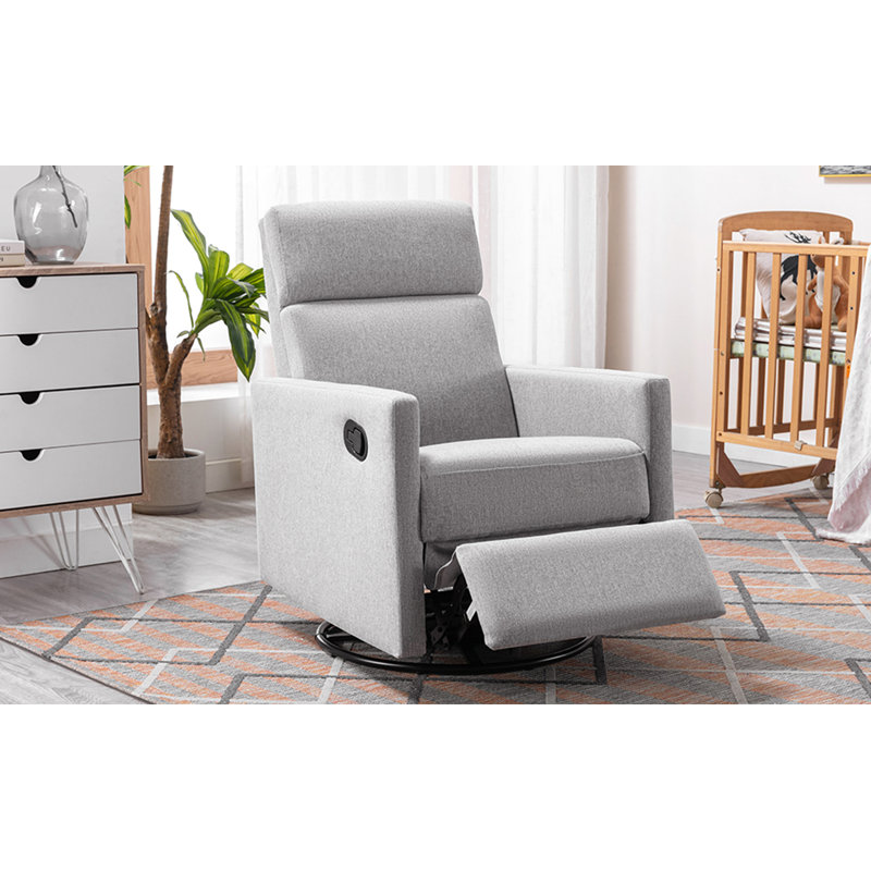 Fauteuil inclinable et pivotant rembourré