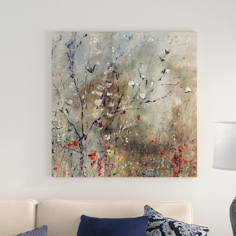 « fraîche spring désert », peinture sur toile, Toile tendue, H 12 po x l 12 po x p 1,25 po