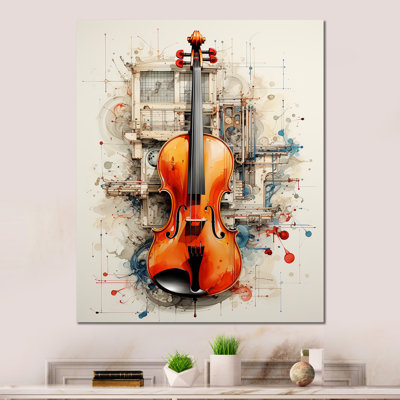 " Diagrammatic Drawing Of A Music Instrument "