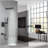 10-Inch Square Wall Mounted Rain Shower System, Matte Black-125774951