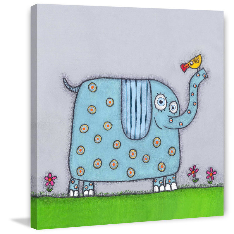 «Elephant», reproduction sur toile tendue, H 24 po x l 24 po x P 1,5 po